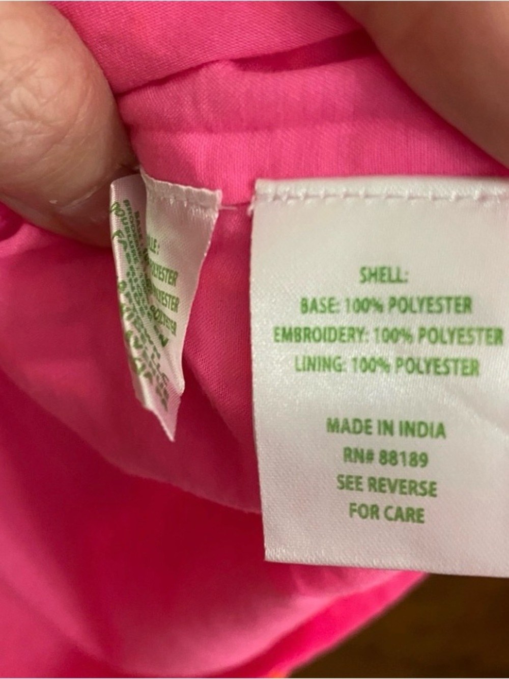 Lilly Pulitzer Pink Eyelet Lailah Tunic | XL | Orange Embroidered Flowers - Picture 6 of 13